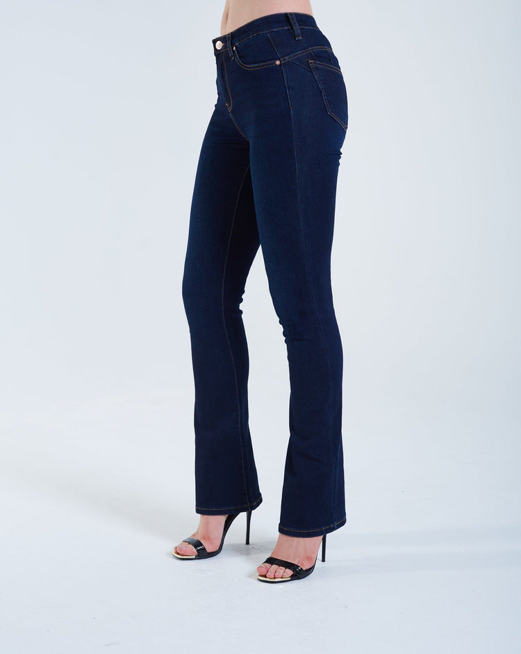 Gina High Rise Bootleg Dark Blue