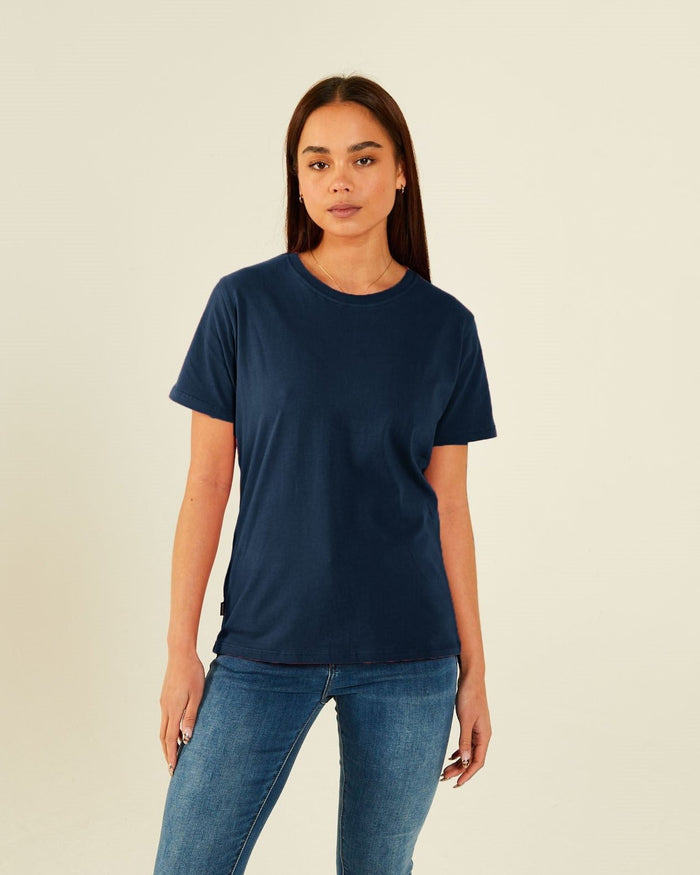 Jada Basic O Neck Blue Navy