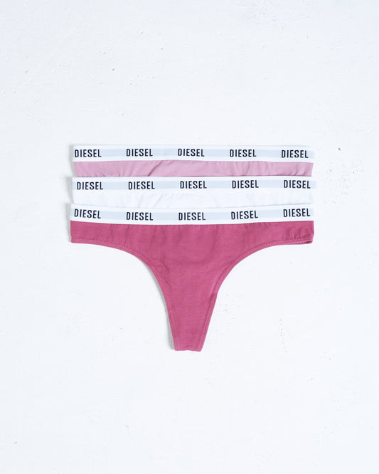 Aubrey 3 Pack Thong White/Mauve/Berry