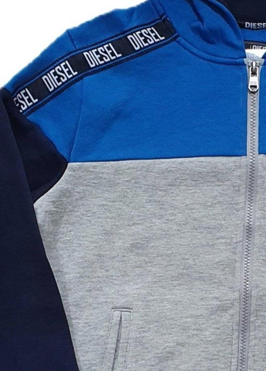 Thaine Zipper Grey/Blue