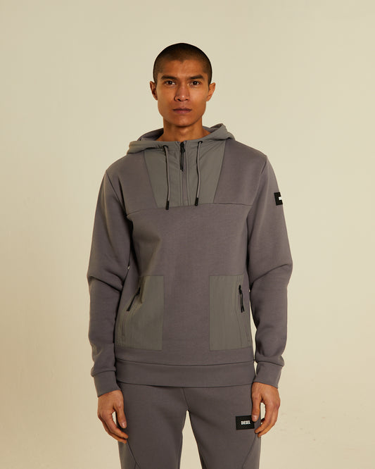 Abraham Half Zip Concrete