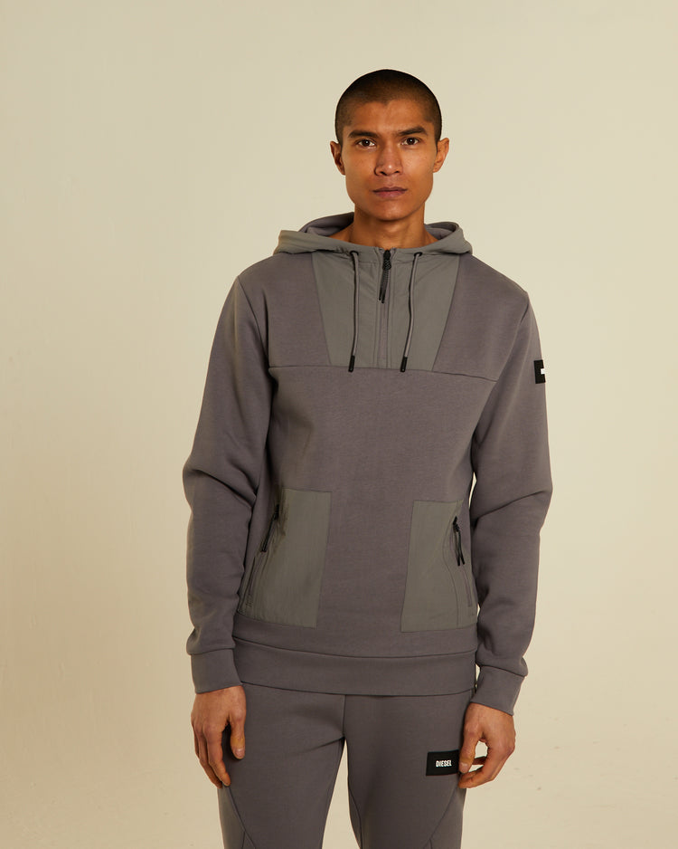 Abraham Half Zip Concrete