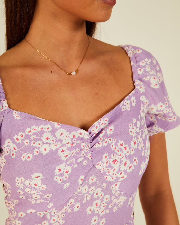 Astrid Dress Purple Rose