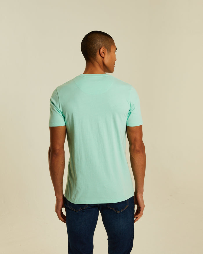 Basic Caden O Neck Tee Cool Mint