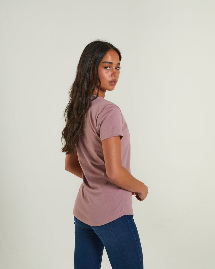 Cloda Basic T-Shirt Rosy Purple