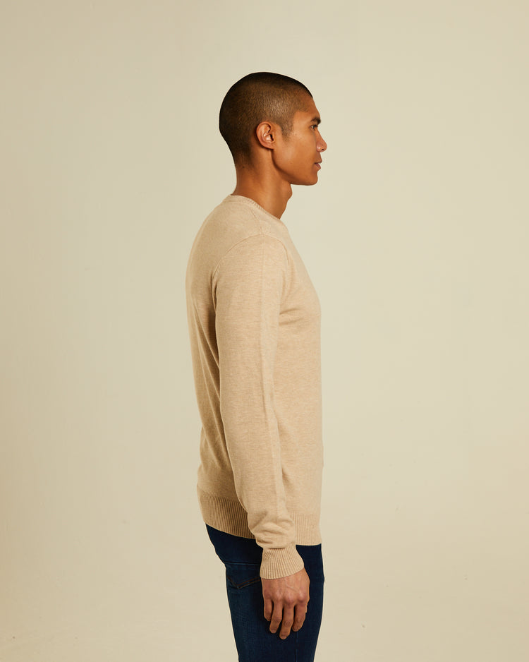 Dylan Round Neck Almond Shell