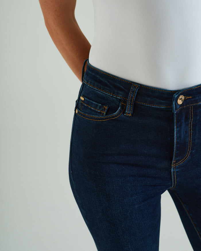 Gina Hr Bootleg Indigo Blue