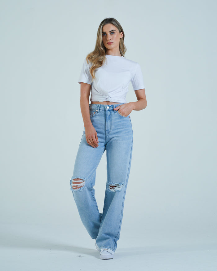 Cara Wide Leg Sky Blue