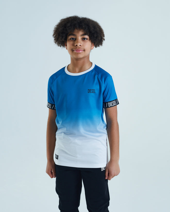 Jack Dip Dye Tee Sea Blue / White