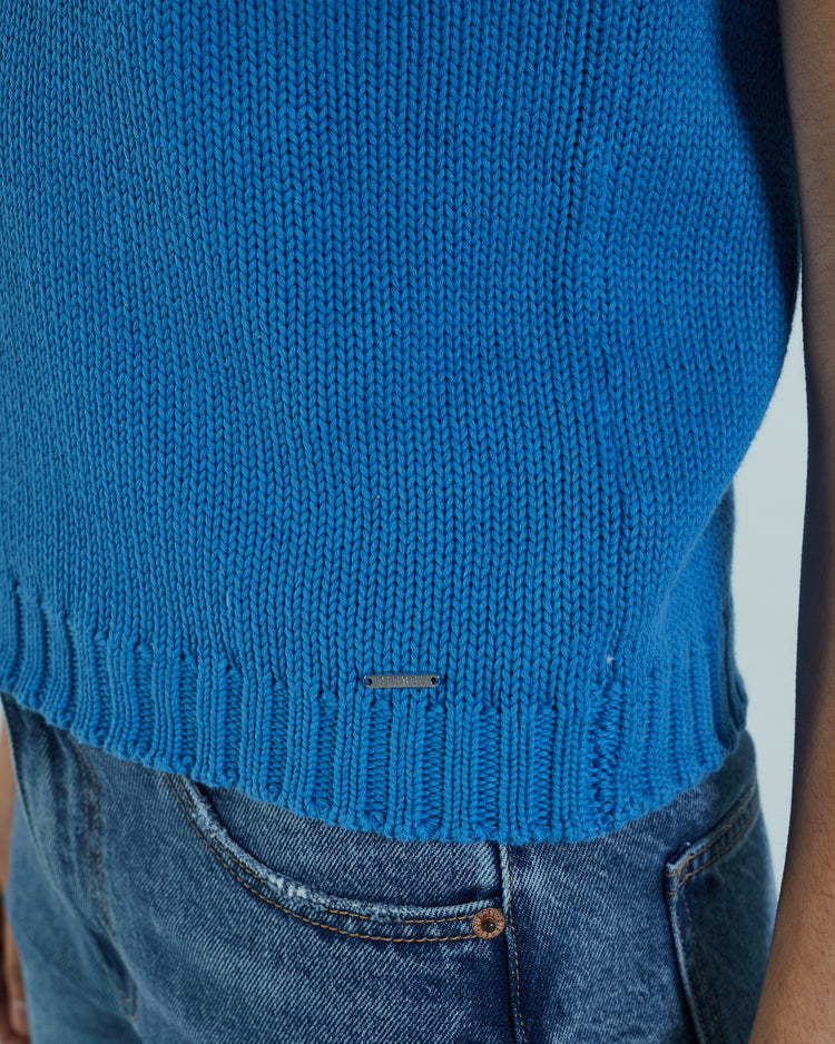 Lexis Knit Vest Azure Blue