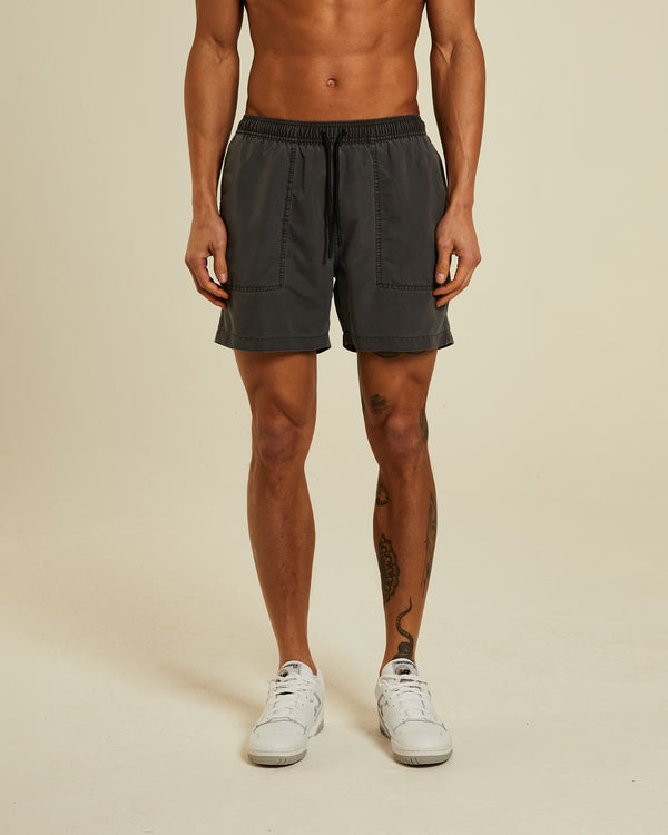 Lev Swim Shorts Washed Black