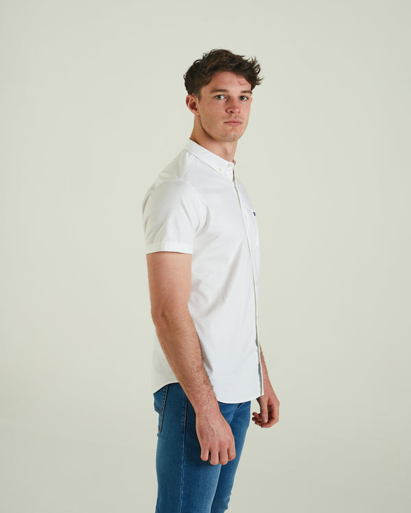 Rhys Oxford Ss Shirt Optic White