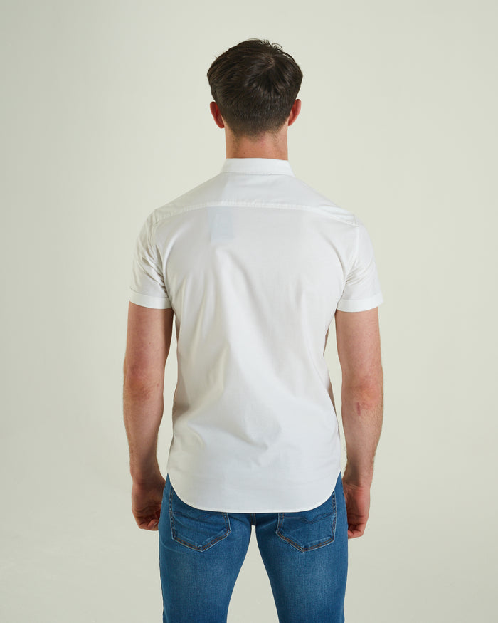 Rhys Oxford Ss Shirt Optic White