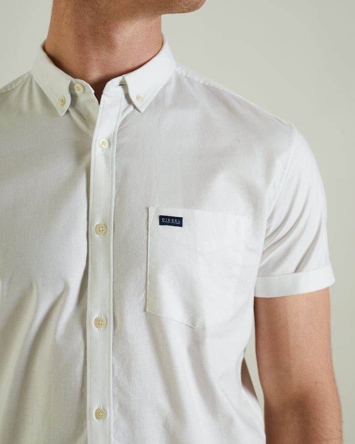 Rhys Oxford Ss Shirt Optic White