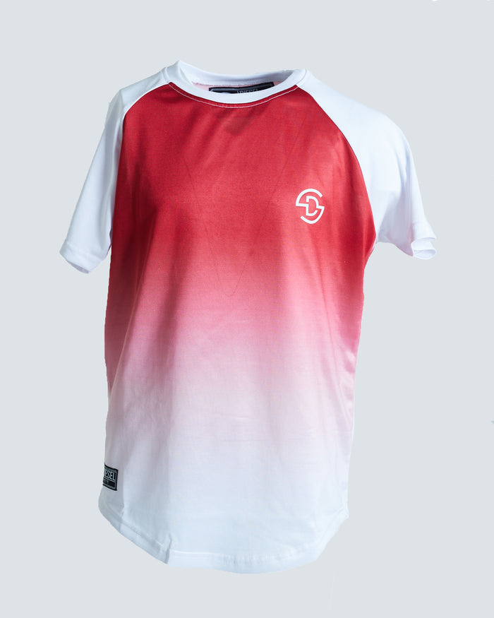Lindell Tee Red/White