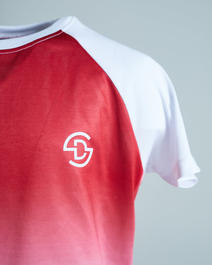 Lindell Tee Red/White