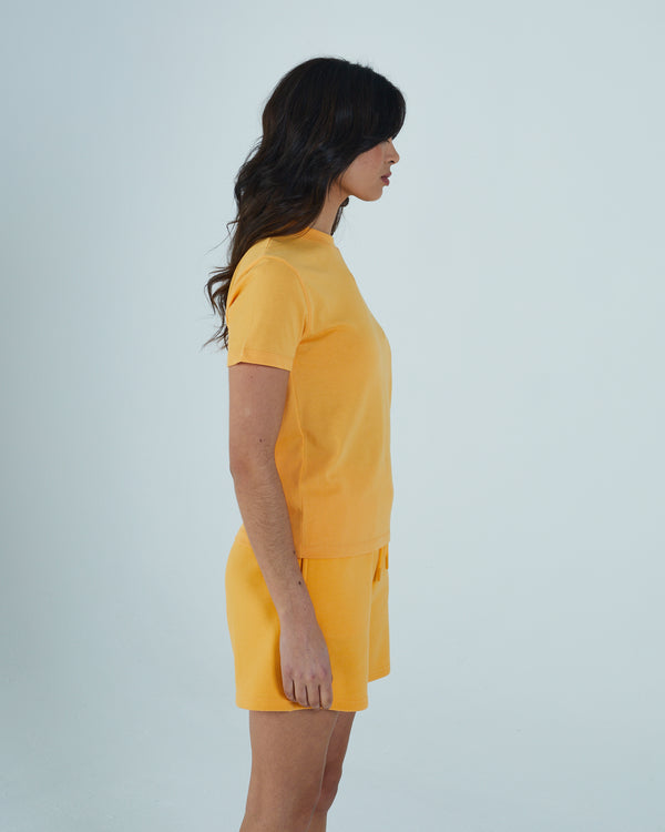 Summer Boxy T-Shirt Light Tangerine