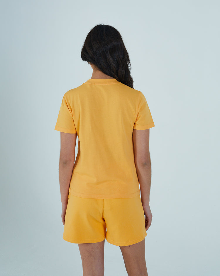 Summer Boxy T-Shirt Light Tangerine