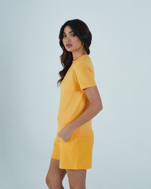 Summer Boxy T-Shirt Light Tangerine