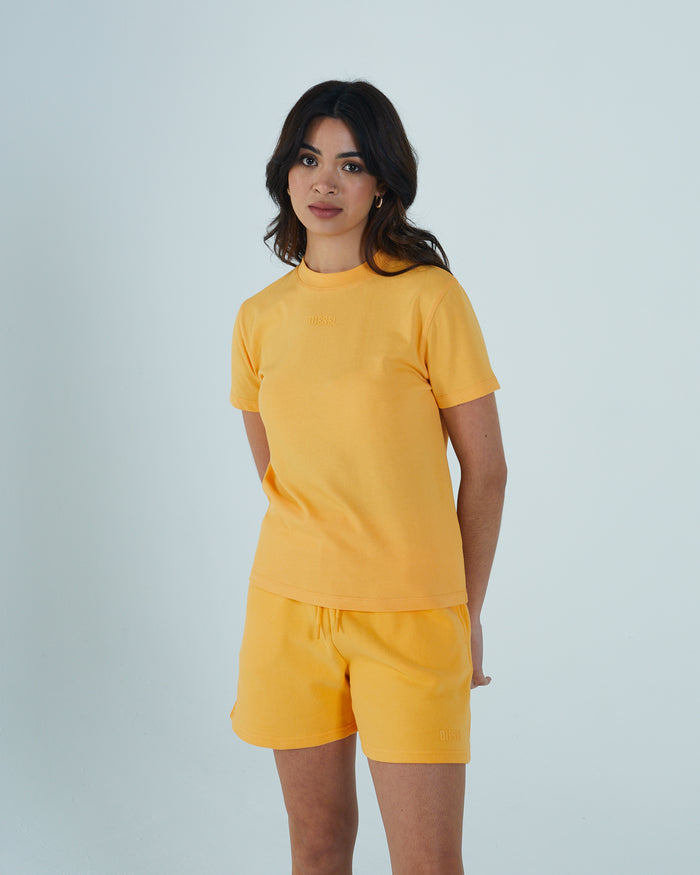Summer Boxy T-Shirt Light Tangerine
