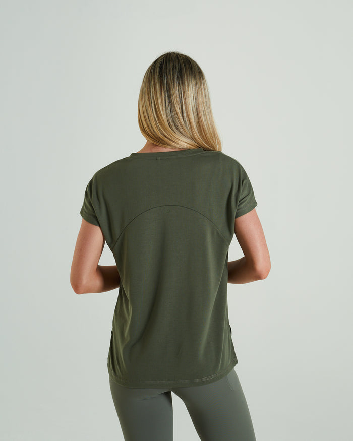 Retreat T-shirt Olive Green