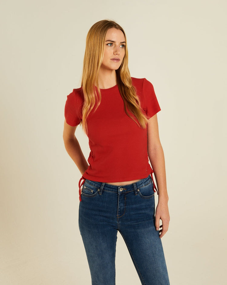Ebba T-Shirt Tango Red