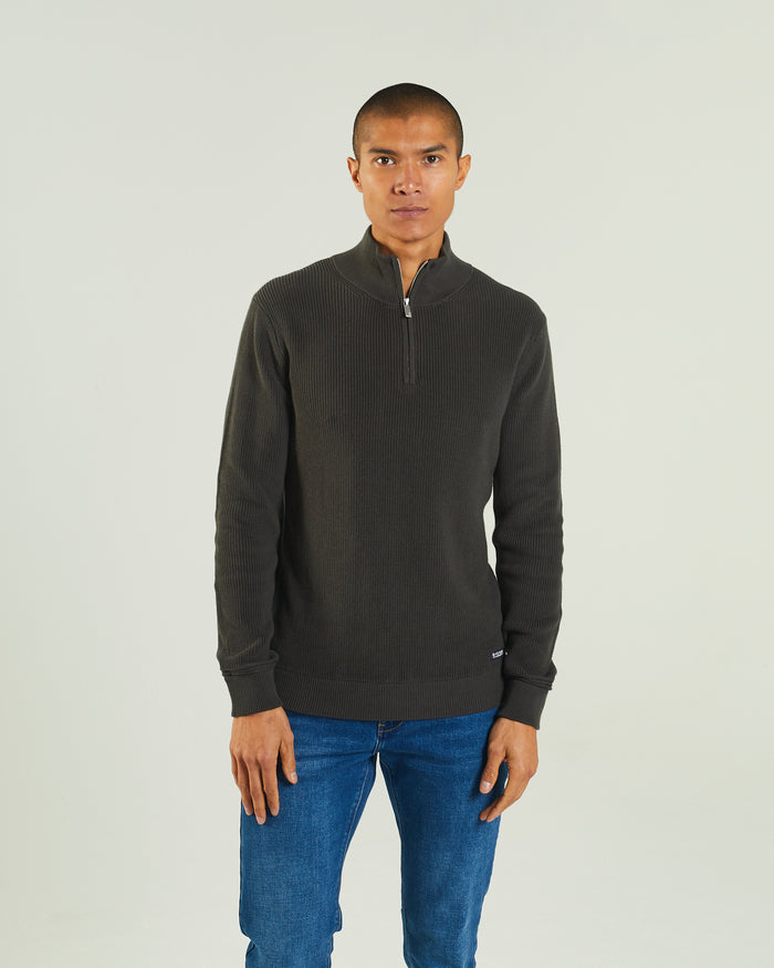 Dev Half Zip Deep Pine