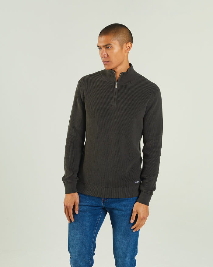 Dev Half Zip Deep Pine