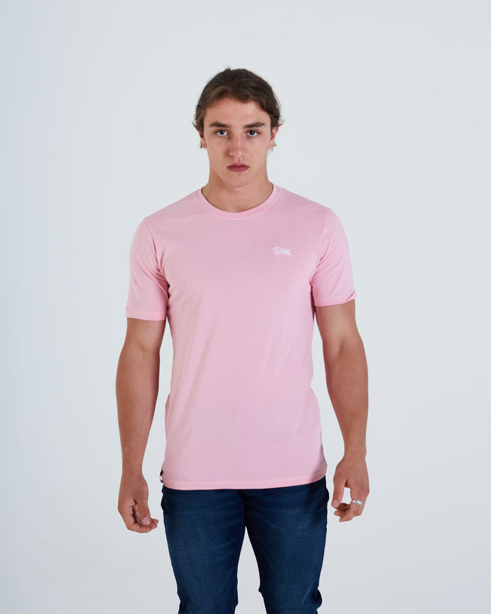 Basic Scott O Neck Tee Cameo Pink