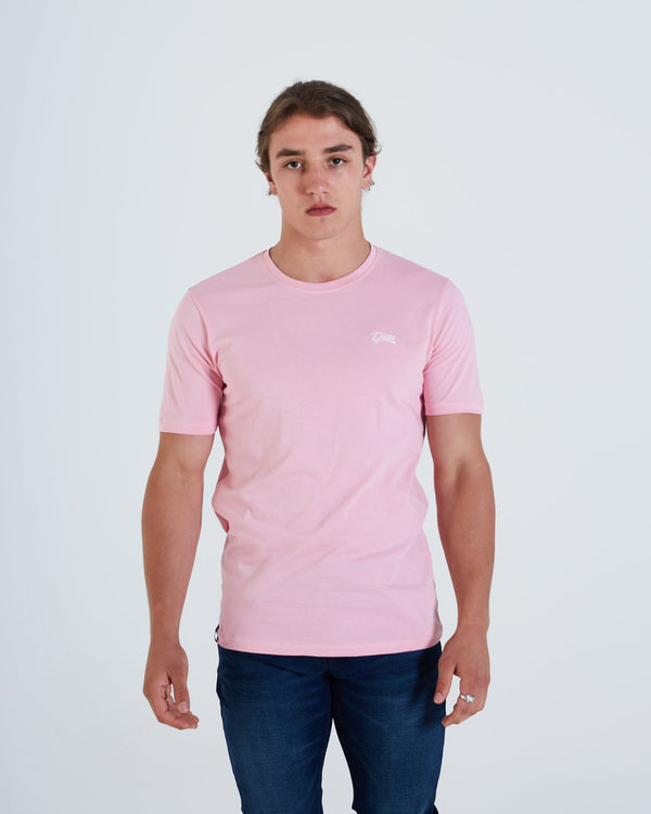 Basic Scott O Neck Tee Cameo Pink