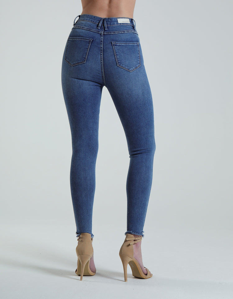 Jessica High Rise Skinny Blue