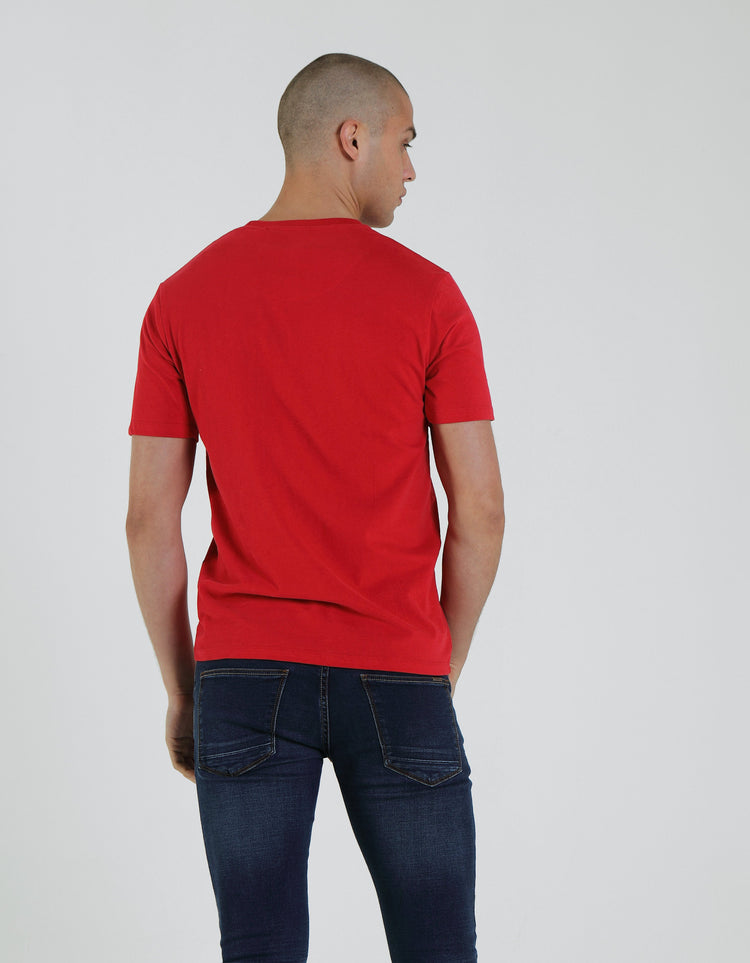 Basic Brett Pocket Tee Barbados Cherry