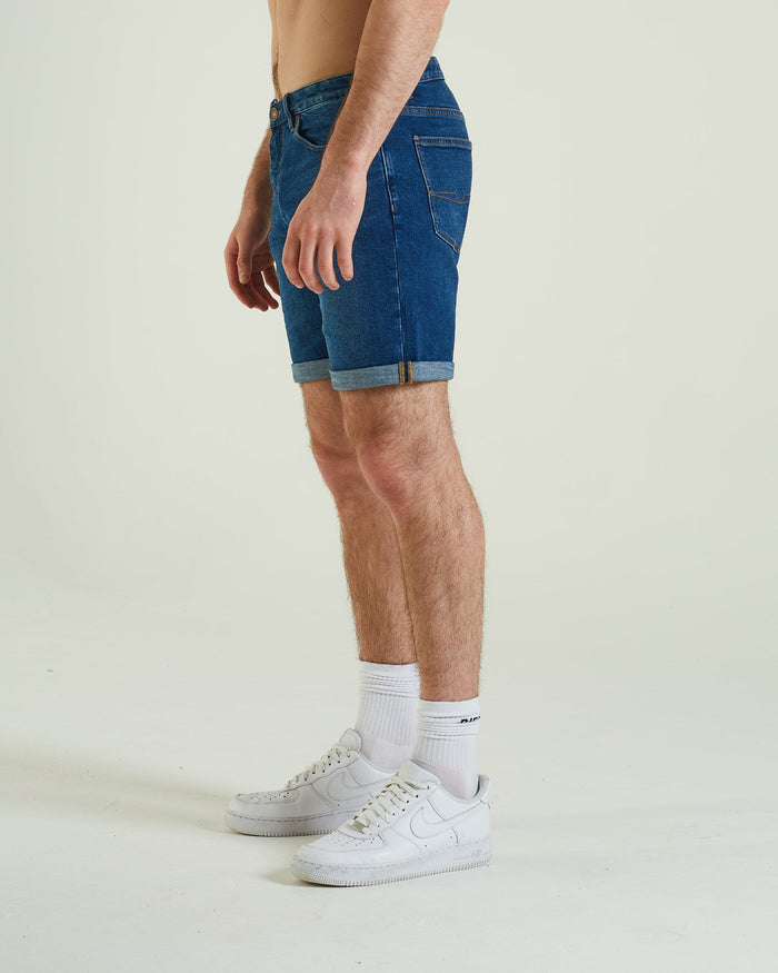 Reid Denim Short Laundry Blue