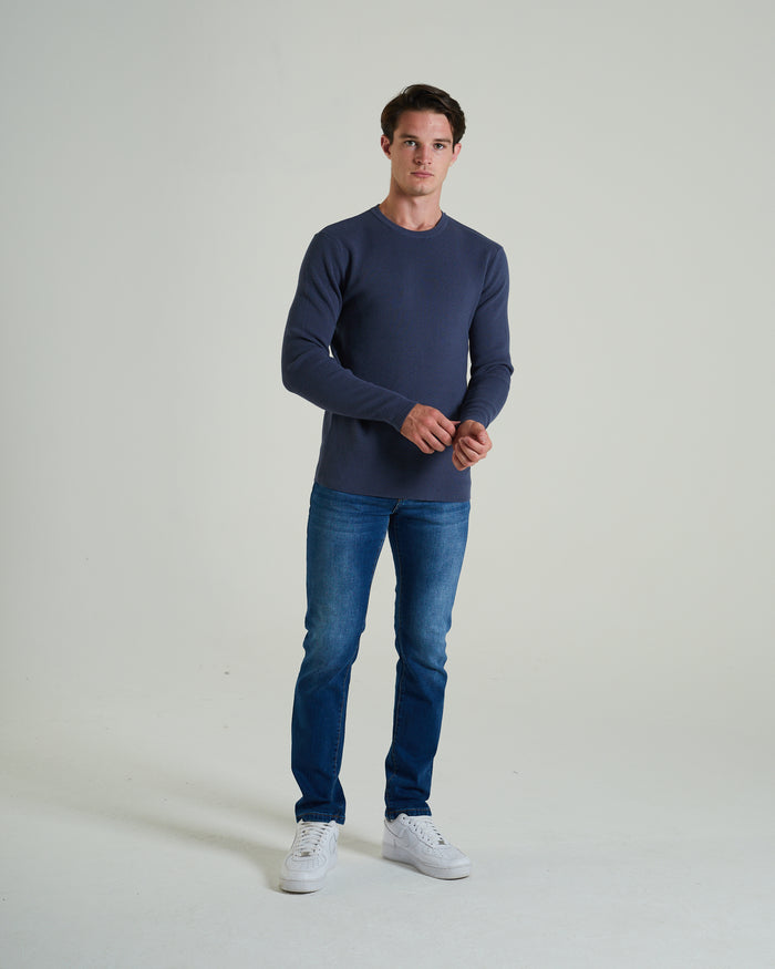 Waldon Sweater Steel Indigo