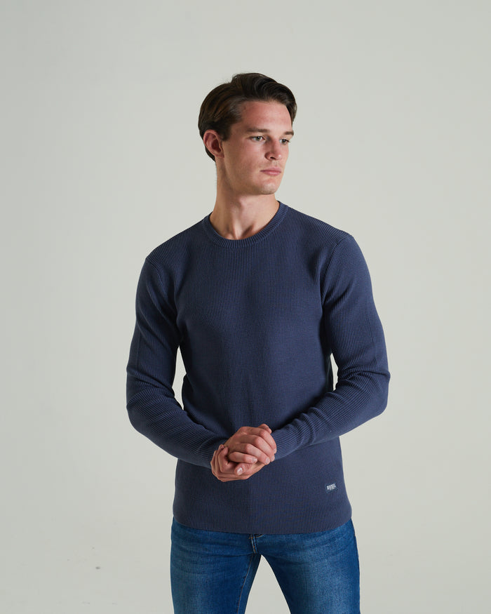 Waldon Sweater Steel Indigo