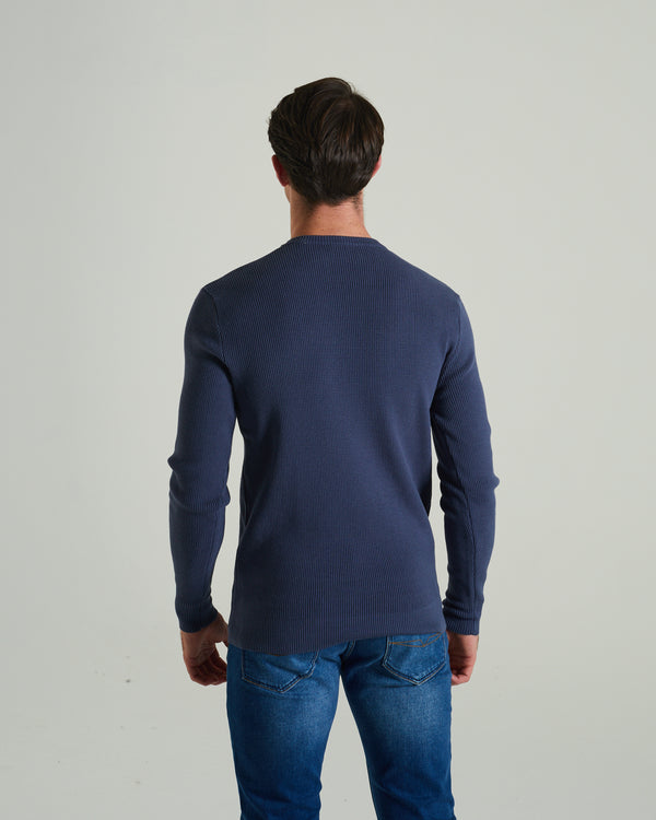 Waldon Sweater Steel Indigo